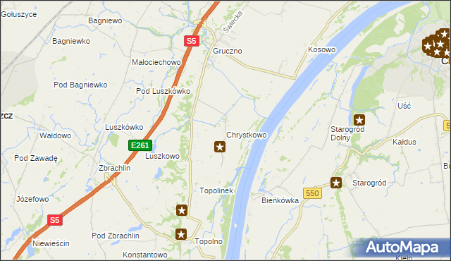 mapa Chrystkowo, Chrystkowo na mapie Targeo