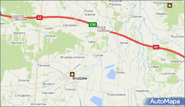 mapa Cichów, Cichów na mapie Targeo