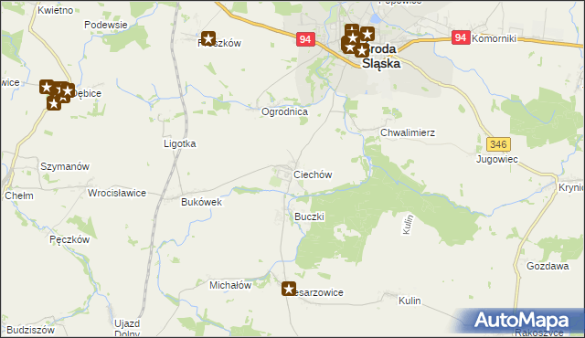 mapa Ciechów, Ciechów na mapie Targeo