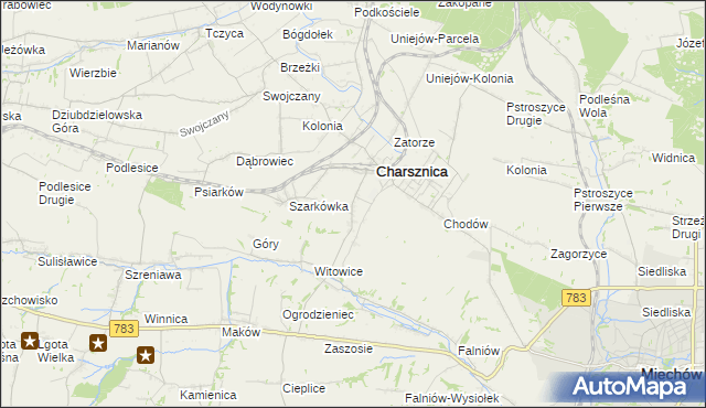 mapa Ciszowice, Ciszowice na mapie Targeo