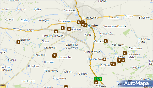 mapa Czerników Karski, Czerników Karski na mapie Targeo