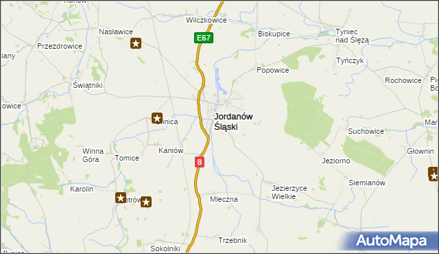 mapa Dankowice gmina Jordanów Śląski, Dankowice gmina Jordanów Śląski na mapie Targeo