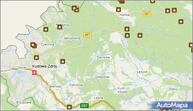 mapa Darnków, Darnków na mapie Targeo