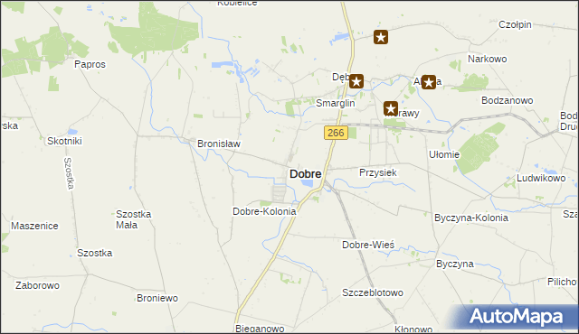 mapa Dobre powiat radziejowski, Dobre powiat radziejowski na mapie Targeo