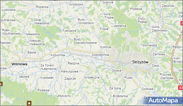 mapa Dobrzechów, Dobrzechów na mapie Targeo
