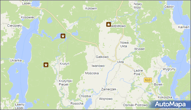mapa Gałkowo, Gałkowo na mapie Targeo