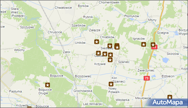 mapa Galów, Galów na mapie Targeo