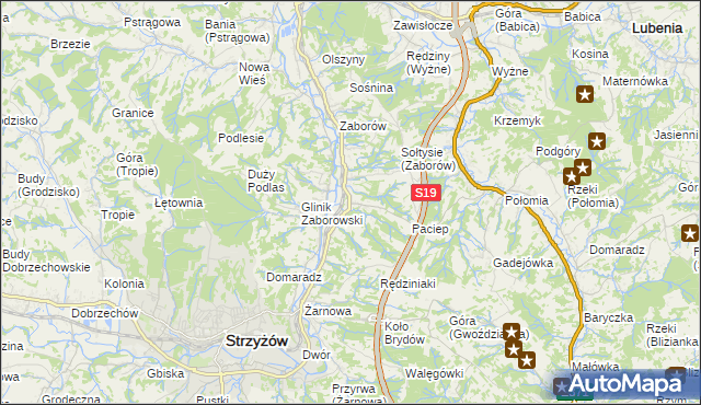 mapa Glinik Charzewski, Glinik Charzewski na mapie Targeo