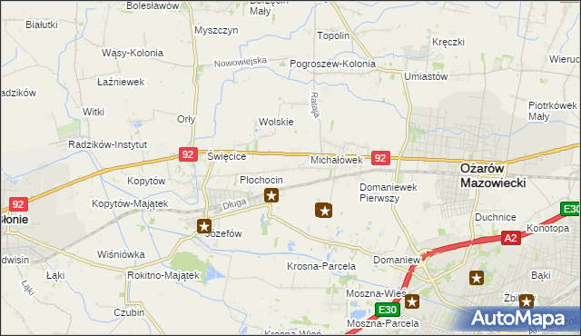 mapa Gołaszew, Gołaszew na mapie Targeo