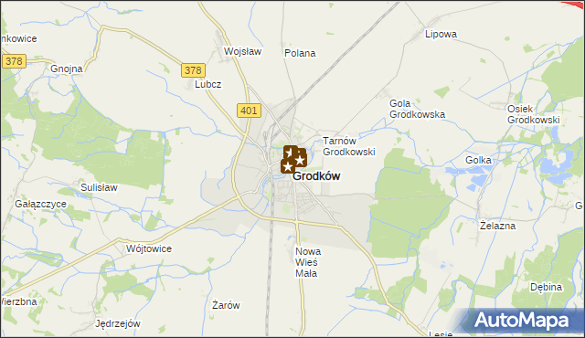 mapa Grodków powiat brzeski, Grodków powiat brzeski na mapie Targeo