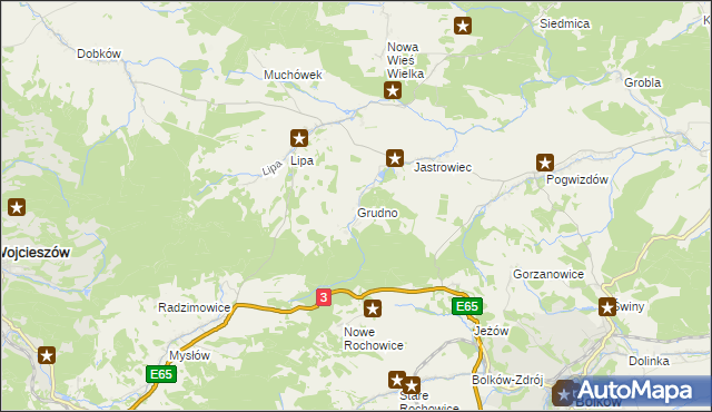 mapa Grudno, Grudno na mapie Targeo