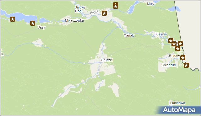 mapa Gruszki, Gruszki na mapie Targeo