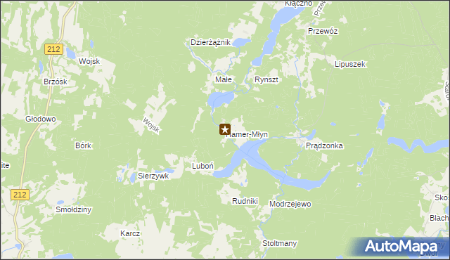 mapa Hamer-Młyn, Hamer-Młyn na mapie Targeo