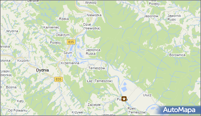 mapa Hroszówka, Hroszówka na mapie Targeo