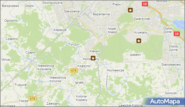 mapa Ignatki-Osiedle, Ignatki-Osiedle na mapie Targeo