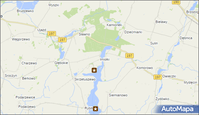 mapa Imiołki, Imiołki na mapie Targeo