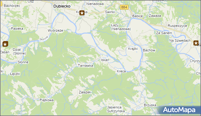 mapa Iskań, Iskań na mapie Targeo