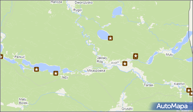 mapa Jałowy Róg, Jałowy Róg na mapie Targeo