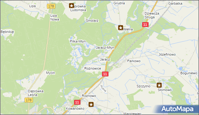 mapa Jaracz, Jaracz na mapie Targeo