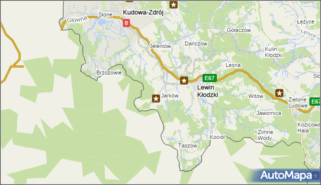 mapa Jarków, Jarków na mapie Targeo