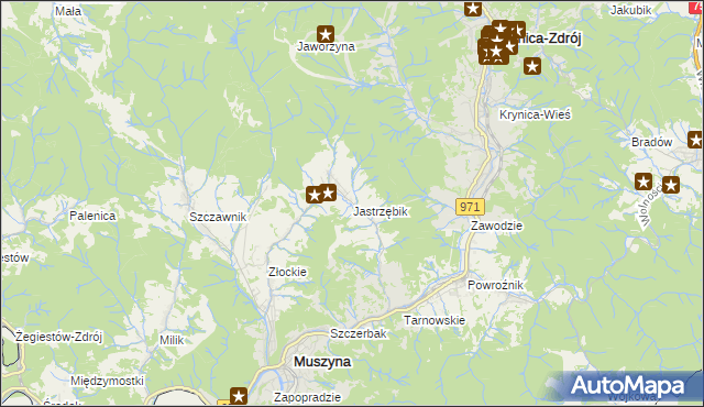 mapa Jastrzębik, Jastrzębik na mapie Targeo