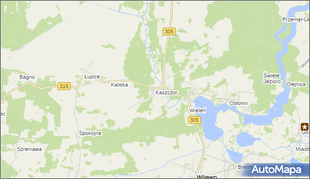 mapa Kaszczor, Kaszczor na mapie Targeo