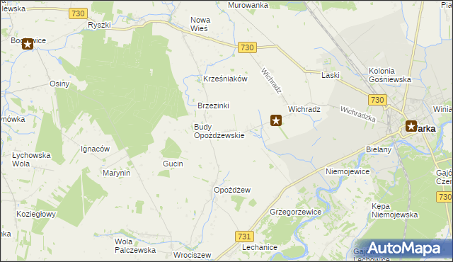 mapa Kazimierków, Kazimierków na mapie Targeo