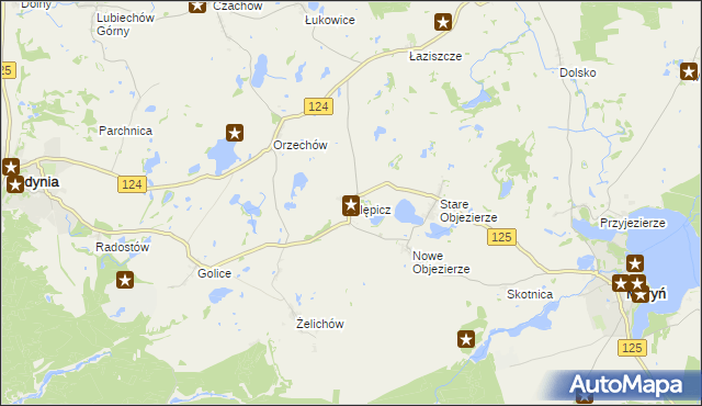 mapa Klępicz, Klępicz na mapie Targeo