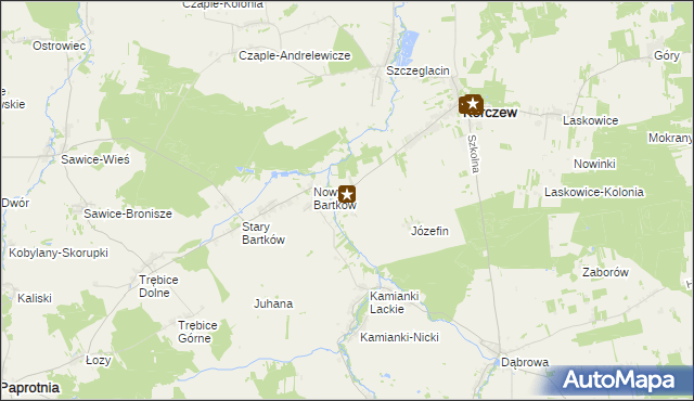 mapa Knychówek, Knychówek na mapie Targeo