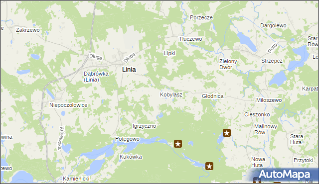 mapa Kobylasz, Kobylasz na mapie Targeo