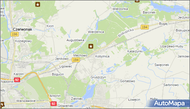 mapa Kobylnica gmina Swarzędz, Kobylnica gmina Swarzędz na mapie Targeo