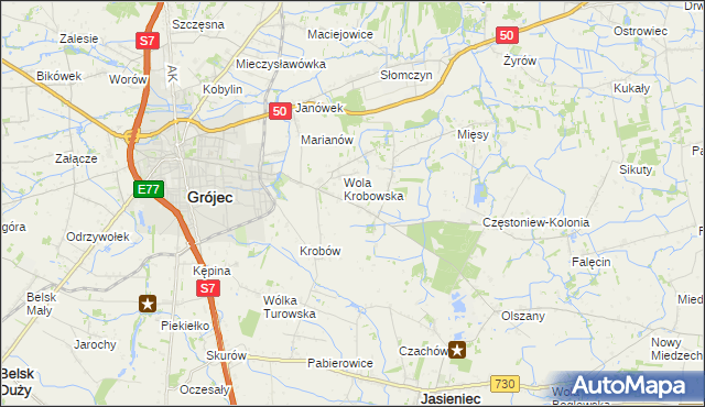 mapa Kociszew gmina Grójec, Kociszew gmina Grójec na mapie Targeo