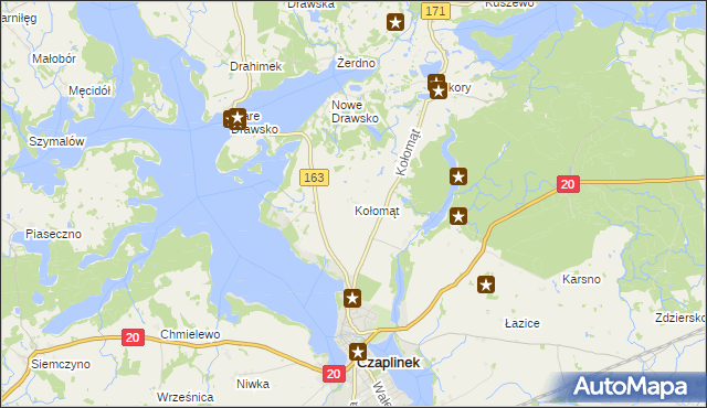 mapa Kołomąt, Kołomąt na mapie Targeo