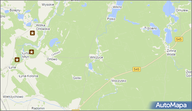 mapa Koniuszyn, Koniuszyn na mapie Targeo