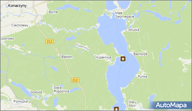 mapa Kopernica, Kopernica na mapie Targeo