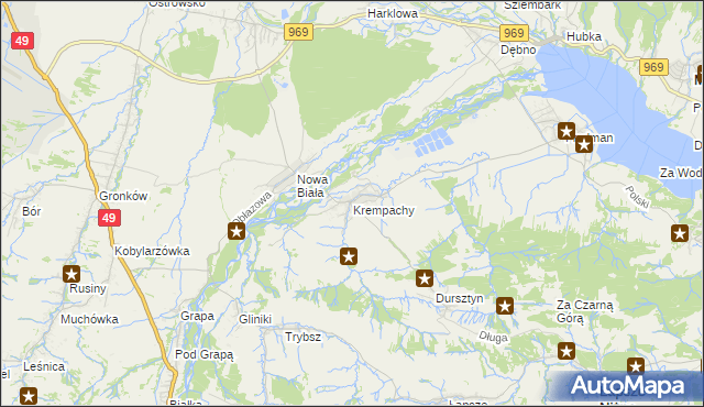 mapa Krempachy, Krempachy na mapie Targeo