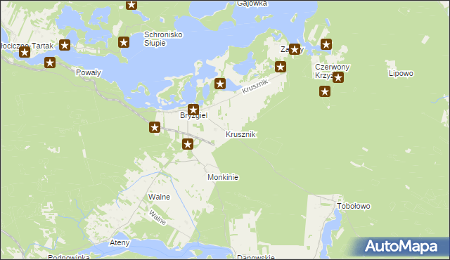 mapa Krusznik, Krusznik na mapie Targeo