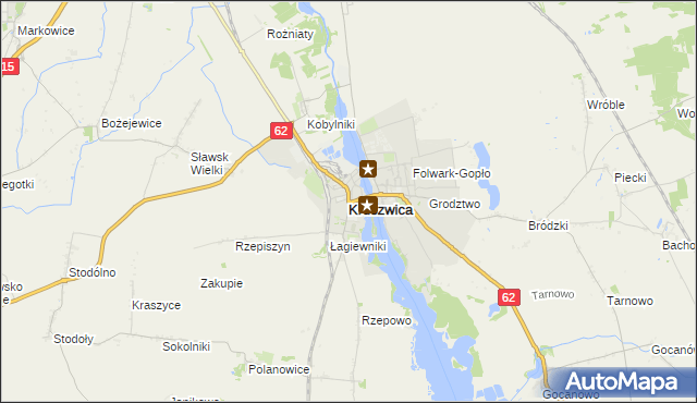 mapa Kruszwica, Kruszwica na mapie Targeo