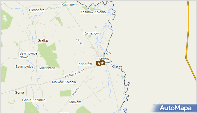 mapa Kryłów, Kryłów na mapie Targeo