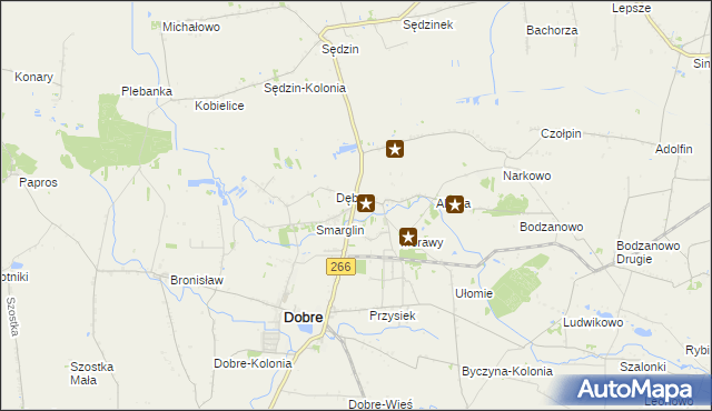 mapa Krzywosądz, Krzywosądz na mapie Targeo