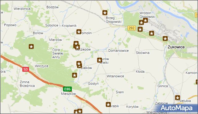 mapa Kurów Wielki, Kurów Wielki na mapie Targeo