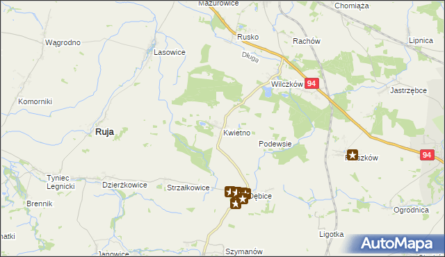 mapa Kwietno, Kwietno na mapie Targeo