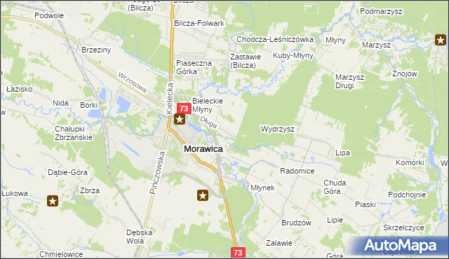mapa Łabędziów, Łabędziów na mapie Targeo