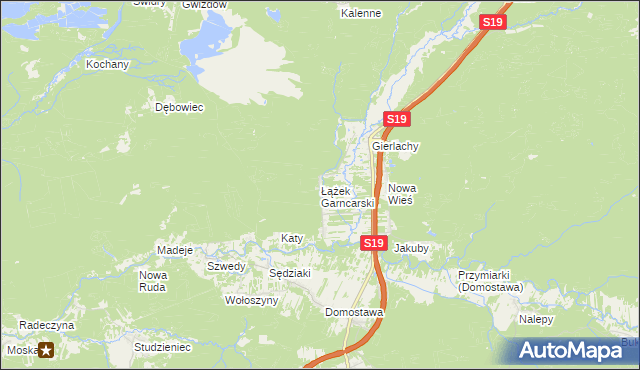 mapa Łążek Garncarski, Łążek Garncarski na mapie Targeo