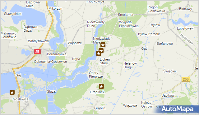 mapa Licheń Stary, Licheń Stary na mapie Targeo