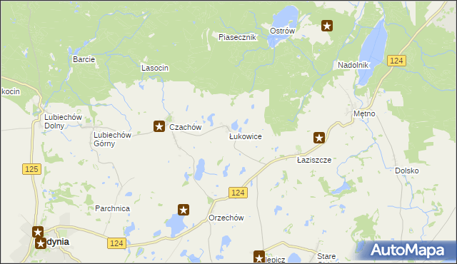 mapa Łukowice, Łukowice na mapie Targeo