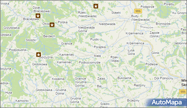 mapa Mała, Mała na mapie Targeo