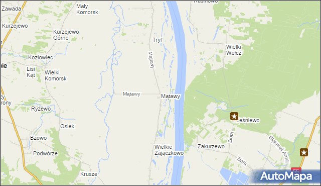 mapa Mątawy, Mątawy na mapie Targeo