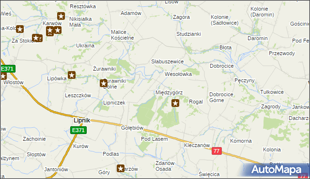 mapa Międzygórz, Międzygórz na mapie Targeo