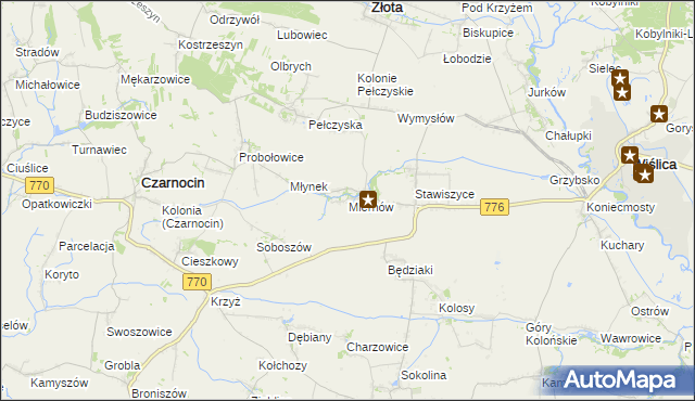 mapa Miernów, Miernów na mapie Targeo